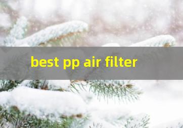 best pp air filter